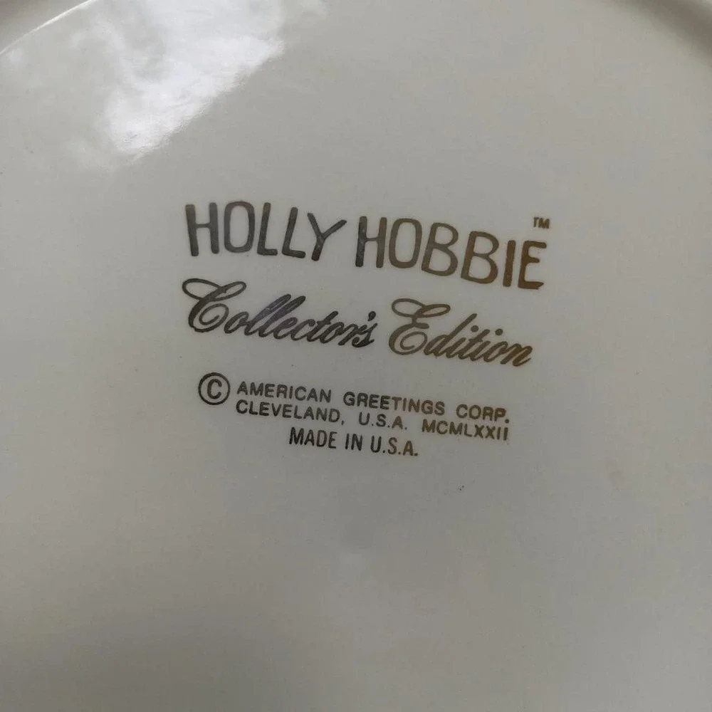 Vintage Holly Hobbie Collector Plate 1972 Lenox